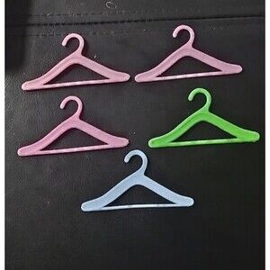 Vintage Doll Clothes Hangers Set of 5